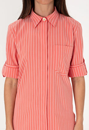U.S. Polo Assn. Kırmızı Kadın Comfort Fit Gömlek DMK.2102514LIPPE.