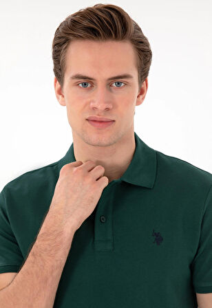 U.S. Polo Assn. Koyu Yeşil Erkek Slim Fit T-Shirt DMK.GTP04IY024