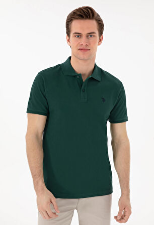 U.S. Polo Assn. Koyu Yeşil Erkek Slim Fit T-Shirt DMK.GTP04IY024