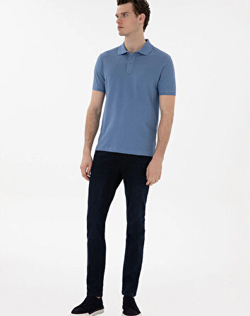 Pierre Cardin Mavi Erkek Slim Fit Polo T-Shirt DMK.SUNNY.
