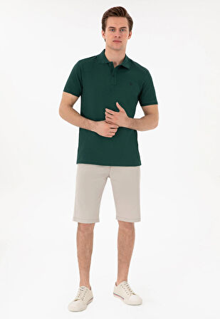 U.S. Polo Assn. Koyu Yeşil Erkek Slim Fit T-Shirt DMK.GTP04IY024