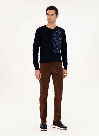 Cacharel Normal Bel Normal Paça Straight Kahve Erkek Pantolon CARMIN