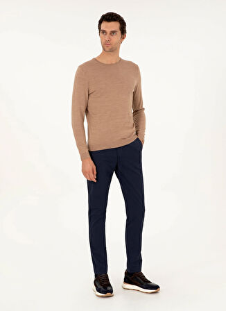 Cacharel Normal Bel Normal Paça Slim Fit Lacivert Erkek Pantolon AVIGNON