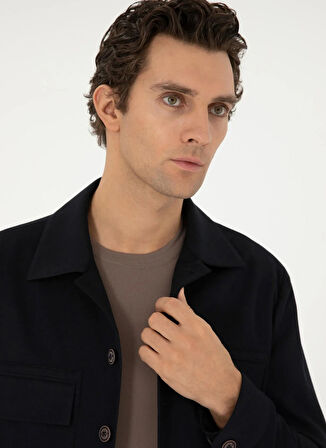 Cacharel Regular Fit Koyu Lacivert Erkek Düz Ceket HOUNS/C