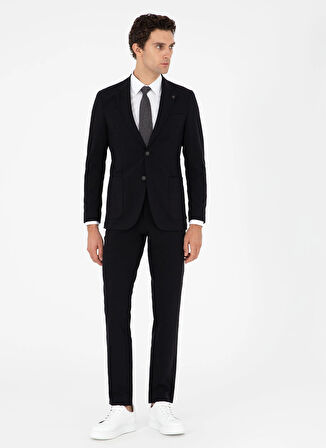 Cacharel Normal Bel Slim Fit Siyah Erkek Takım Elbise TAIL