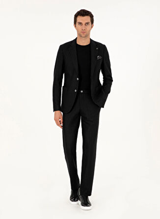 Cacharel Normal Bel Slim Fit Siyah Erkek Takım Elbise TALIA