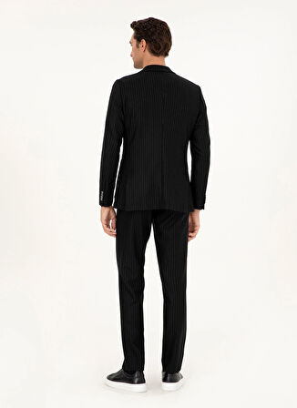 Cacharel Normal Bel Slim Fit Siyah Erkek Takım Elbise TALIA
