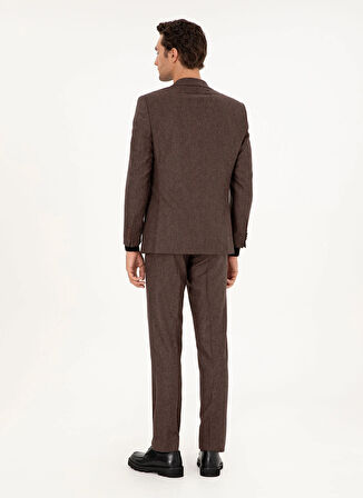 Cacharel Normal Bel Slim Fit Kahve Erkek Takım Elbise RSOR