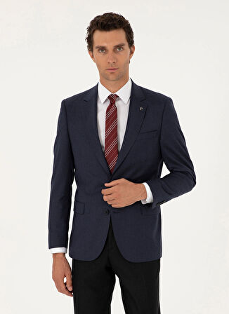 Cacharel Slim Fit Lacivert Erkek Düz Ceket VALTUS-LYC/C