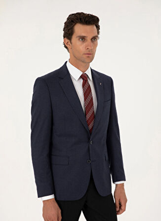 Cacharel Slim Fit Lacivert Erkek Düz Ceket VALTUS-LYC/C