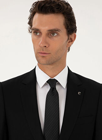 Cacharel Slim Fit Siyah Erkek Düz Ceket VALTUS-LYC/C