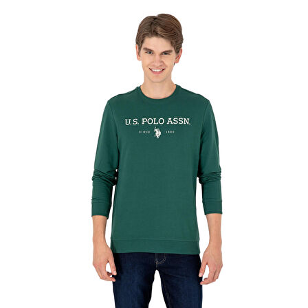 Erkek Koyu Yeşil Sweatshirt
