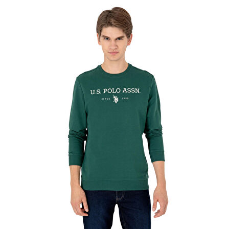 Erkek Koyu Yeşil Sweatshirt