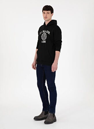 U.S. Polo Assn. Klasik Yaka Siyah Erkek Sweatshırt G081SZ082.000.1946819