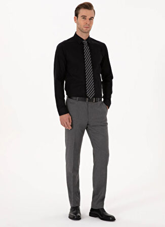 Cacharel Slim Fit Gömlek Yaka Siyah Erkek Gömlek TORENTO