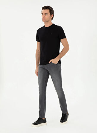 Cacharel Bisiklet Yaka Siyah Erkek T-Shirt CLIF