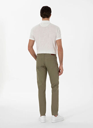 Cacharel Normal Bel Normal Paça Slim Fit Yeşil Erkek Denim Pantolon RAIDS