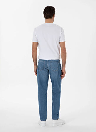 Cacharel Normal Bel Normal Paça Relaxed Mavi Erkek Denim Pantolon NAREX REX