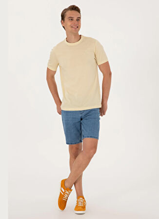 U.S. Polo Assn. Bisiklet Yaka Yeşil Erkek T-Shirt EXC-MELENAS