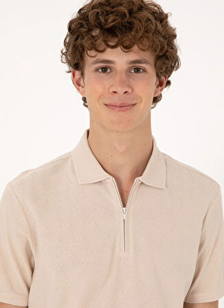 U.S. Polo Assn. Gri Erkek Polo T-Shirt NIKEL