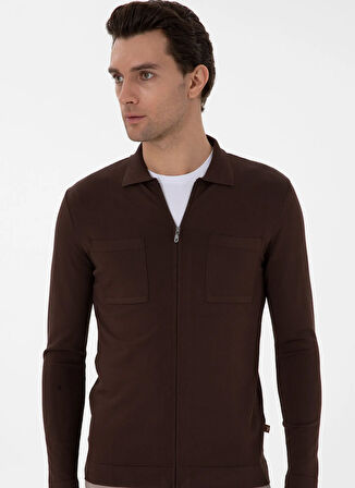 Cacharel Hırka, XL, Kahve