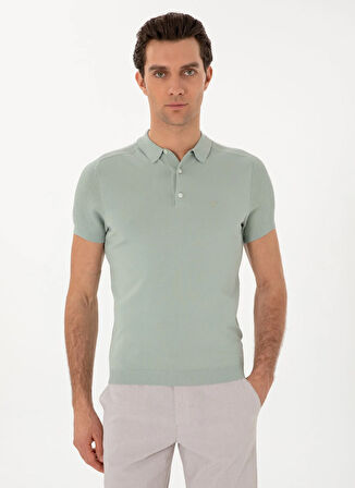 Cacharel Bisiklet Yaka Slim Fit Mint Erkek Kazak TROU