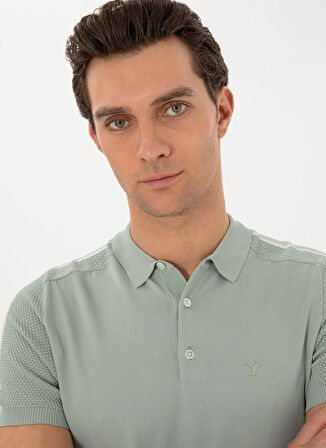 Cacharel Bisiklet Yaka Slim Fit Mint Erkek Kazak TROU