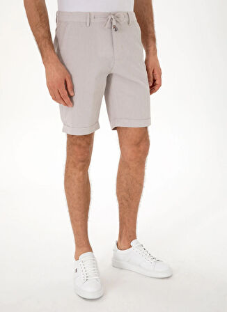 Cacharel Normal Bel Regular Fit Bej Erkek Bermuda Şort PAUL-B