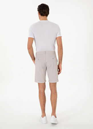 Cacharel Normal Bel Regular Fit Bej Erkek Bermuda Şort PAUL-B