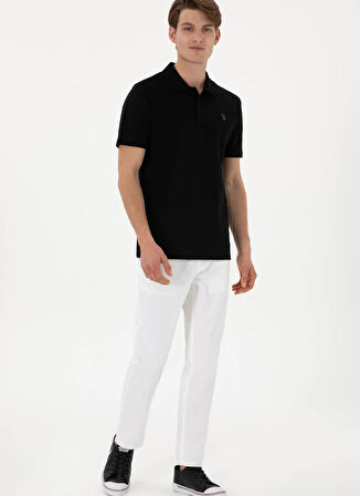 U.S. Polo Assn. Siyah Erkek Polo T-Shirt PAST