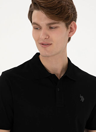 U.S. Polo Assn. Siyah Erkek Polo T-Shirt PAST