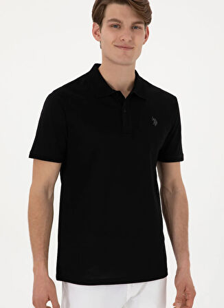 U.S. Polo Assn. Siyah Erkek Polo T-Shirt PAST