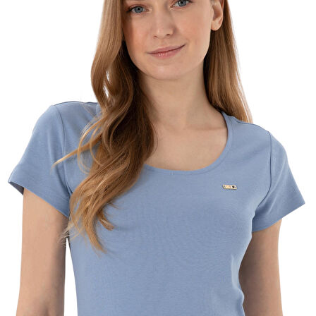 Kadın Yırtmaçlı Bisiklet Yaka Midi Boy Örme Elbise