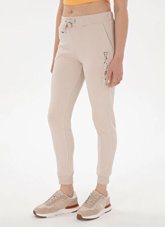 U.S. Polo Assn. Yüksek Bel Slim Fit Taş Kadın Pantolon PT0125