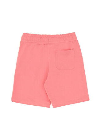 U.S. Polo Assn. Lastikli Bel Regular Fit Pembe Kız Çocuk Şort SEPTEMBER