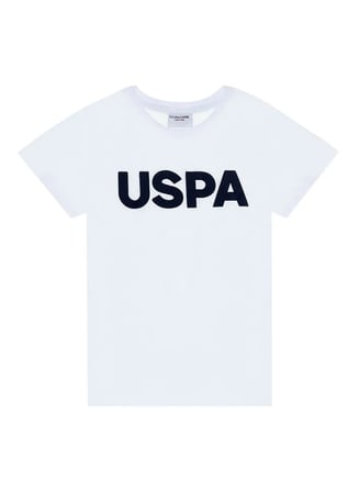 U.S. Polo Assn. Baskılı Beyaz Erkek Çocuk T-Shirt GEARTKIDS