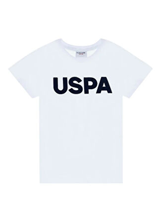 U.S. Polo Assn. Baskılı Beyaz Erkek Çocuk T-Shirt GEARTKIDS