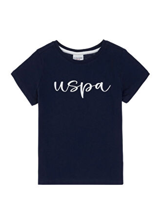 U.S. Polo Assn. Baskılı Lacivert Erkek Çocuk T-Shirt RAIN