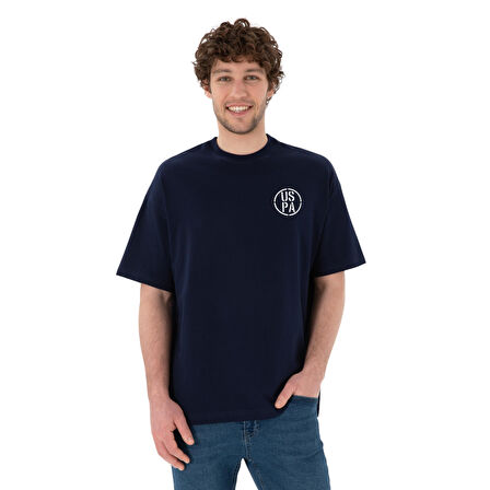 Erkek Oversize Fit Bisiklet Yaka Tişört