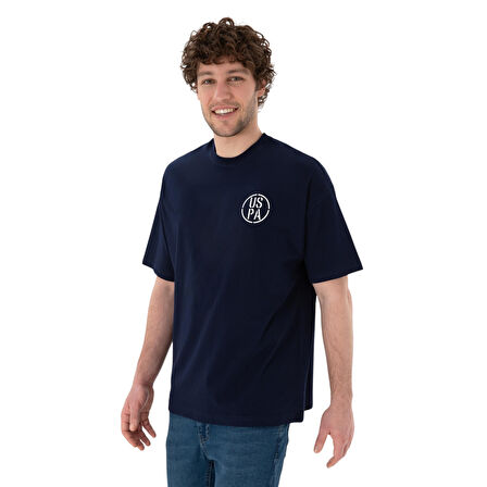 Erkek Oversize Fit Bisiklet Yaka Tişört