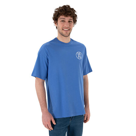 Erkek Oversize Fit Bisiklet Yaka Tişört