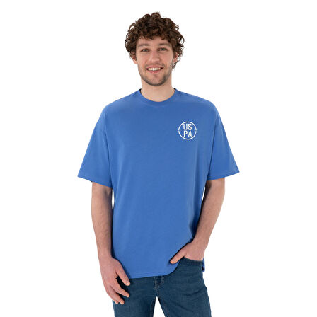 Erkek Oversize Fit Bisiklet Yaka Tişört