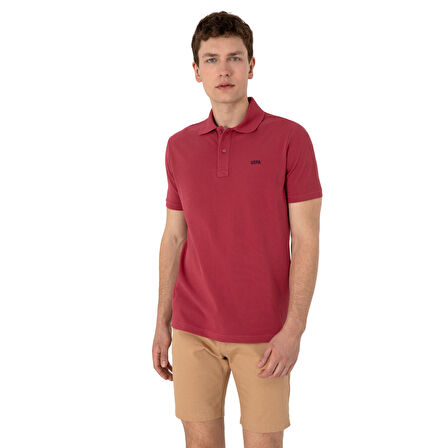 Erkek Regular Fit Polo Yaka Basic T-Shirt