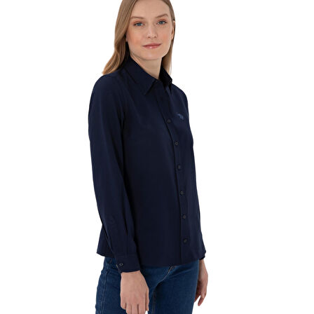 Kadın Uzun Kollu Basic Gömlek