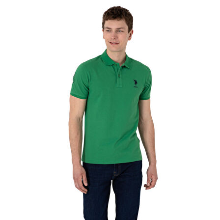 Erkek Slim Fit Polo Yaka Basic Tişört