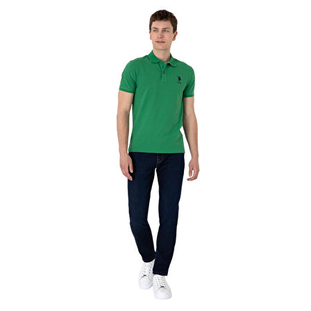 Erkek Slim Fit Polo Yaka Basic Tişört