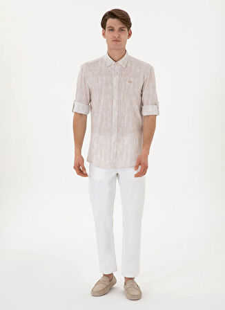 U.S. Polo Assn. Normal Bel Normal Paça Beyaz Erkek Chino Pantolon MICHES