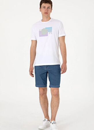 Mavi Erkek Normal Bel Regular Fit Denim Şort LINES
