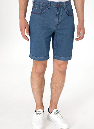 Mavi Erkek Normal Bel Regular Fit Denim Şort LINES