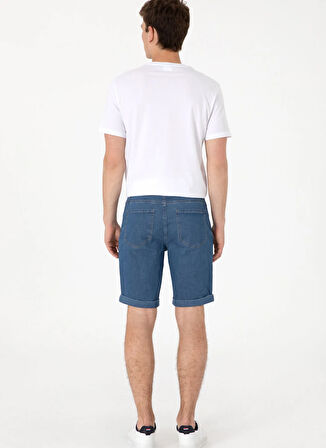 Mavi Erkek Normal Bel Regular Fit Denim Şort LINES